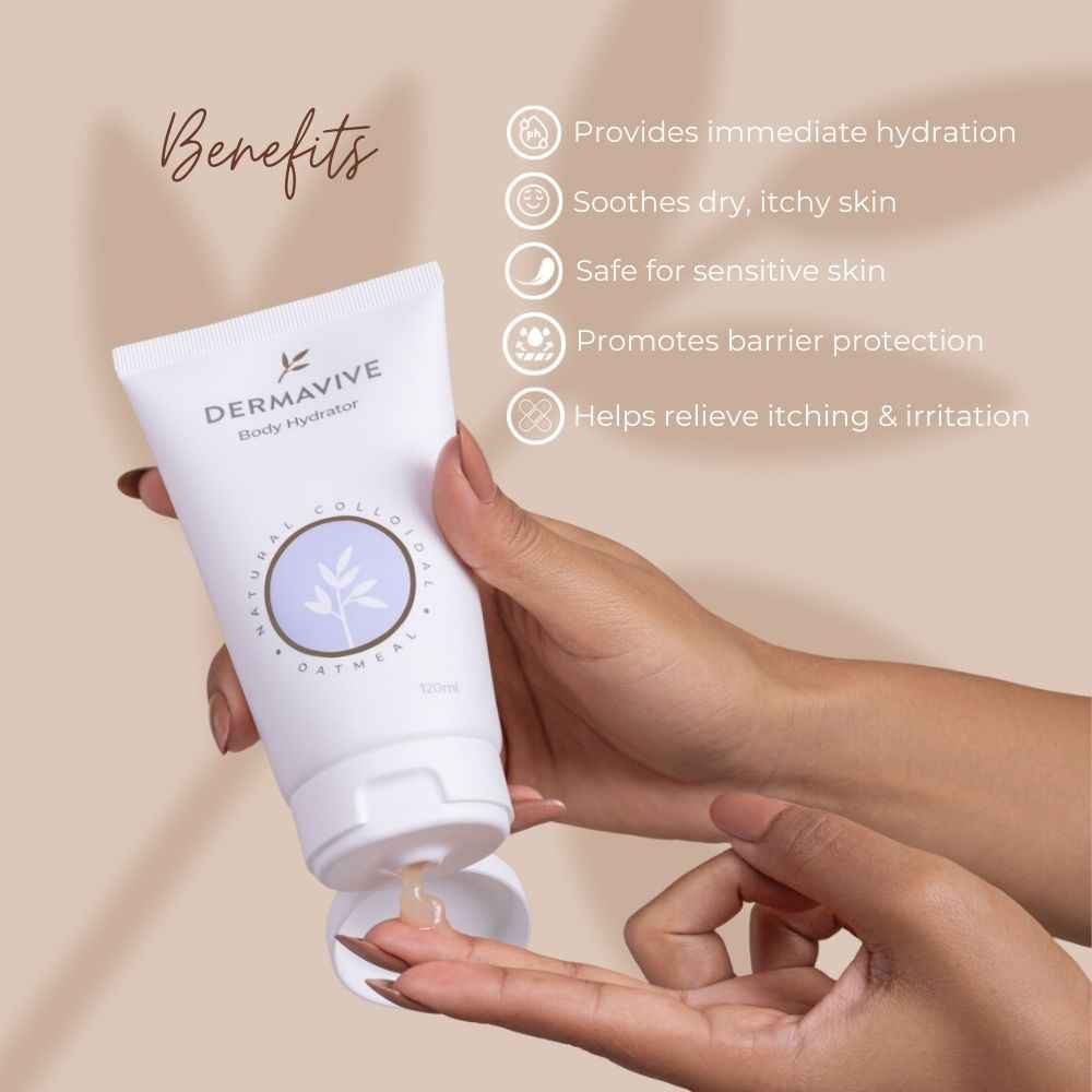 Dermavive body hydrator Australian skincare for dry skin with hydration and soothing benefits