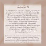 Dermavive Skin Care Product Ingredients List for the best moisturiser for dry skin