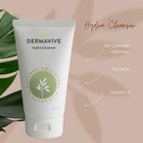 Dermavive Hydra Cleanser with 2% Colloidal Oatmeal, Glycerin, and Vitamin E, ideal as a cleanser for sensitive skin