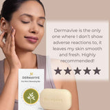 Dermavive Dry Skin Cleansing Bar with Oatmeal for Smooth and Fresh Skin