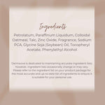 Dermavive Natural Nappy Cream for Sensitive Skin Ingredients List Featuring Key Components
