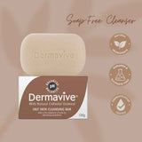Dermavive Oily Skin Cleansing Bar with Natural Colloidal Oatmeal in a 120g package for acne treatment