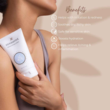 Dermavive moisturizing lotion for skincare for dry sensitive skin helps soothe irritation redness and boosts hydration