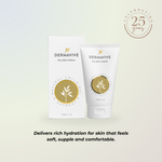 DermaVive dry skin crème packaging on a light background