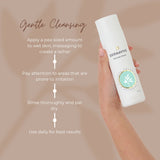 Steps for using Dermavive Intimate Wash, detailing gentle application, massaging, rinsing, and daily use for best results.