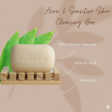 Dermavive Acne & Sensitive Skin Cleansing Bar with Colloidal Oatmeal